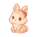 Peach rabbit